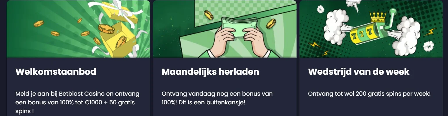 BetBlast Casino Bonussen